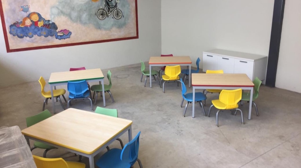 Aula equipada del Centro de Educación Integral Brali